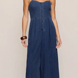 ANGEL EYES TWILL JUMPSUIT-Jumpsuits & Rompers- Hometown Style HTS, women's in store and online boutique located in Ingersoll, Ontario