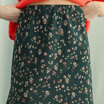 Floral Mini Skirt - Green-Skirt- Hometown Style HTS, women's in store and online boutique located in Ingersoll, Ontario
