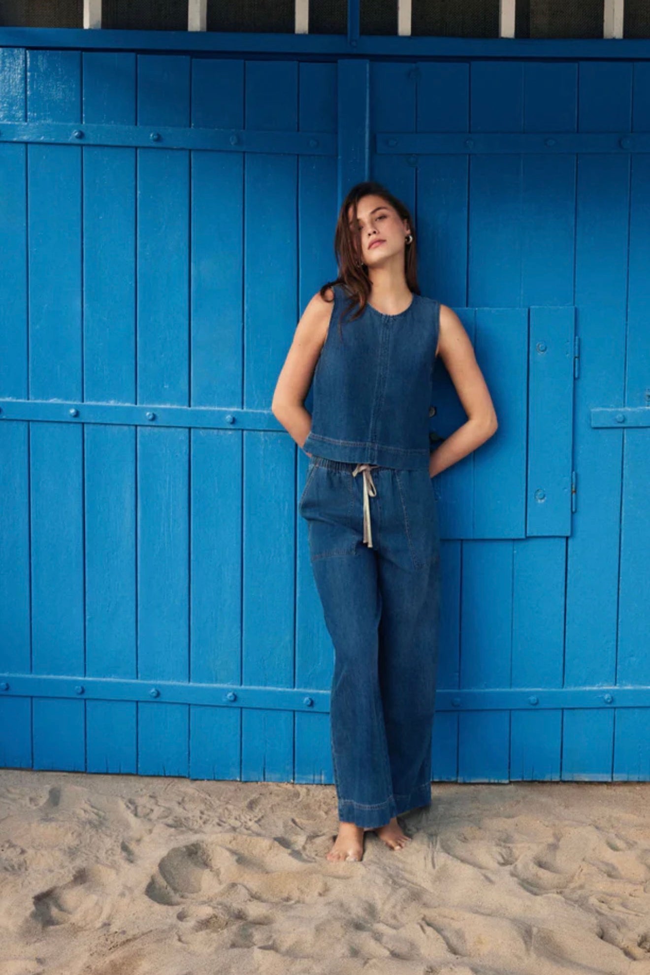 DAYCATION DENIM UTILITY PANT-Denim- Hometown Style HTS, women's in store and online boutique located in Ingersoll, Ontario