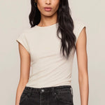 SOFT TRACE SECOND SKIN TOP - Cloud-Casual Tops- Hometown Style HTS, women's in store and online boutique located in Ingersoll, Ontario