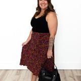 Pleated Midi Skirt - Magenta-Skirt- Hometown Style HTS, women's in store and online boutique located in Ingersoll, Ontario