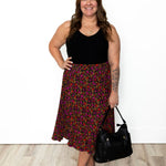 Pleated Midi Skirt - Magenta-Skirt- Hometown Style HTS, women's in store and online boutique located in Ingersoll, Ontario