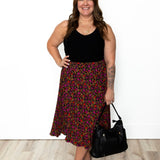 Pleated Midi Skirt - Magenta-Skirt- Hometown Style HTS, women's in store and online boutique located in Ingersoll, Ontario