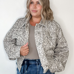 Muted Leopard Denim Jacket-Coat & Jackets- Hometown Style HTS, women's in store and online boutique located in Ingersoll, Ontario