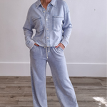 Hunter Knit Denim Washed Pant-comfy pants- Hometown Style HTS, women's in store and online boutique located in Ingersoll, Ontario