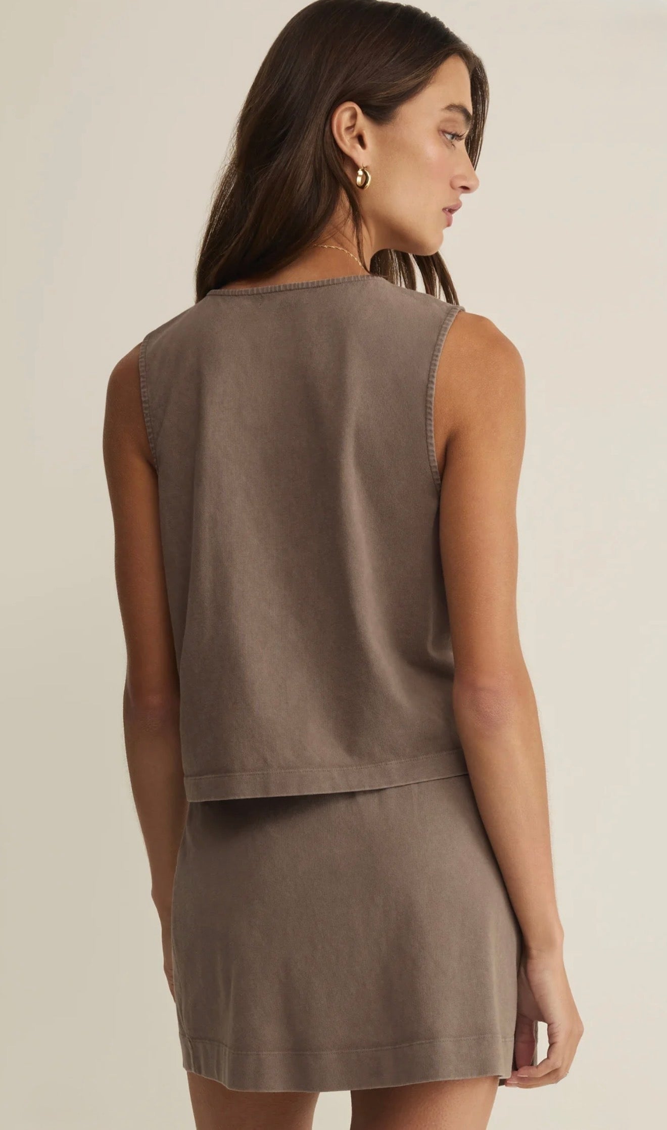 NOELLE JERSEY TOP - Perfectly Taupe-Casual Tops- Hometown Style HTS, women's in store and online boutique located in Ingersoll, Ontario