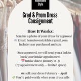 Grad & Prom Dress Consignment-service- Hometown Style HTS, women's in store and online boutique located in Ingersoll, Ontario