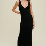 Ribbed Knit Maxi - Black- Hometown Style HTS, women's in store and online boutique located in Ingersoll, Ontario