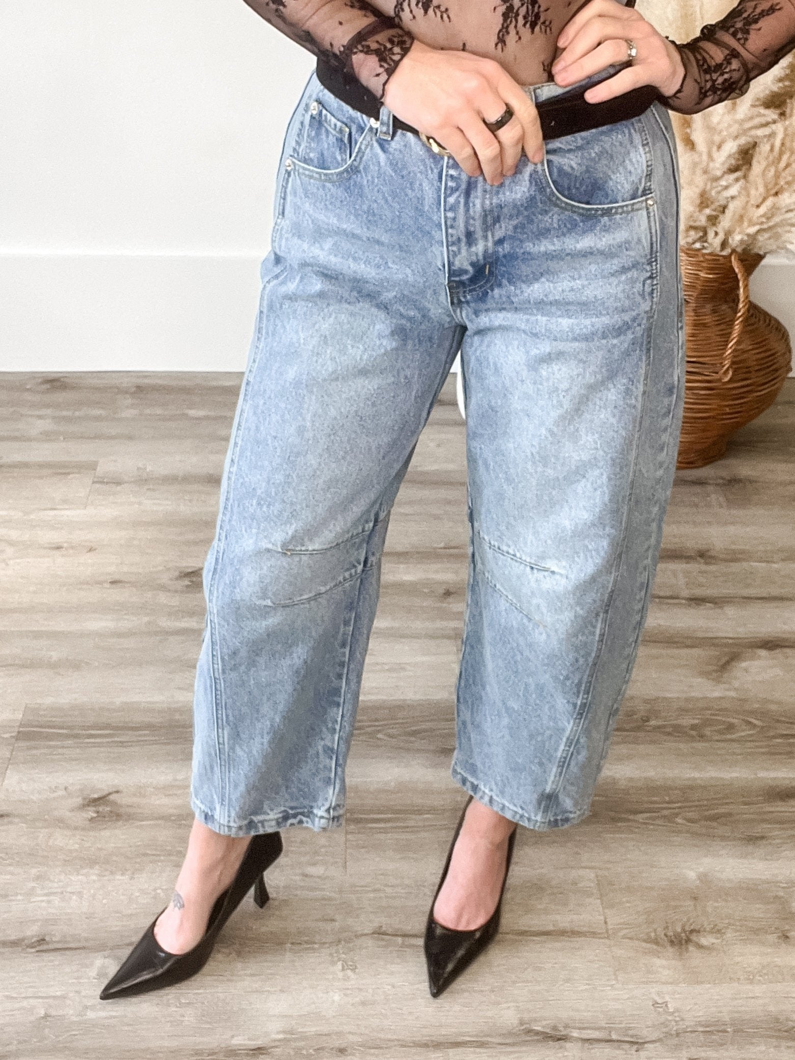 Baggy Barrel Jeans-jeans- Hometown Style HTS, women's in store and online boutique located in Ingersoll, Ontario