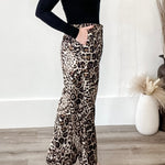 Animal Print Satin Pants-Pants- Hometown Style HTS, women's in store and online boutique located in Ingersoll, Ontario