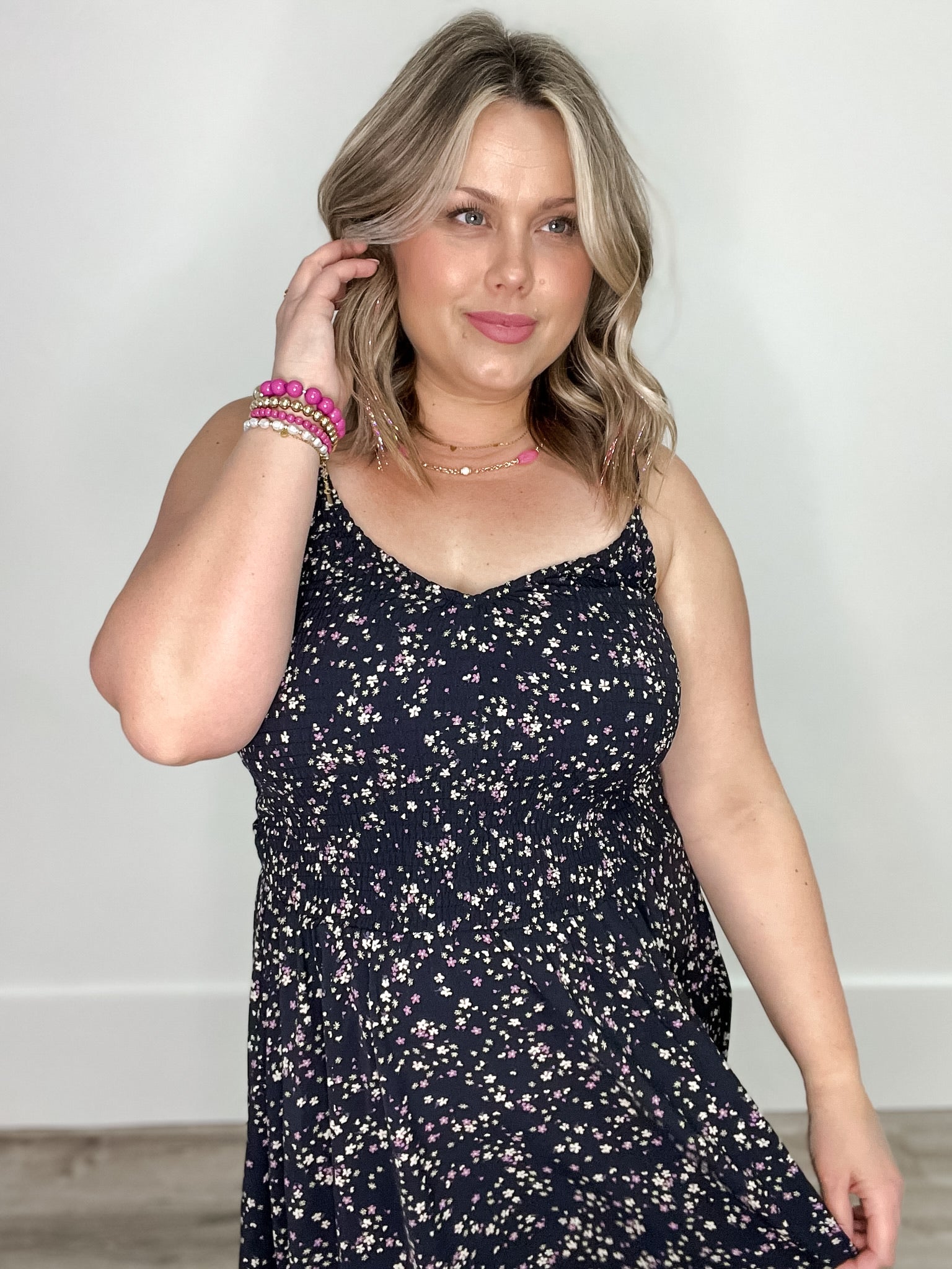 Jacqueline Smocked Dress-Special Occasion Dresses- Hometown Style HTS, women's in store and online boutique located in Ingersoll, Ontario