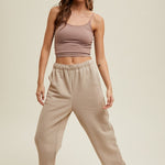 Jogger Sweatpants - Taupe-Pants- Hometown Style HTS, women's in store and online boutique located in Ingersoll, Ontario