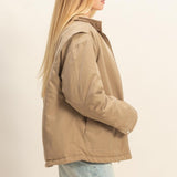 Puffer Barn Jacket - Olive-Coat & Jackets- Hometown Style HTS, women's in store and online boutique located in Ingersoll, Ontario