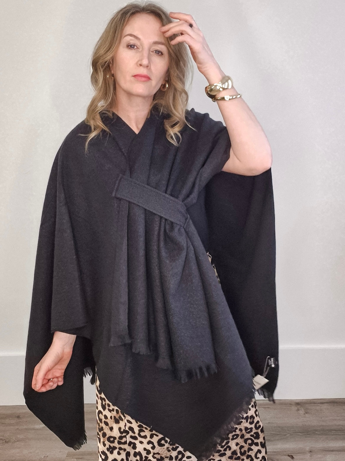 Large and Warm Solid Shawl-Accessories- Hometown Style HTS, women's in store and online boutique located in Ingersoll, Ontario