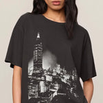 WISHES CITY TEE - Black Sand-Casual Tops- Hometown Style HTS, women's in store and online boutique located in Ingersoll, Ontario