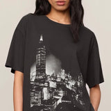WISHES CITY TEE - Black Sand-Casual Tops- Hometown Style HTS, women's in store and online boutique located in Ingersoll, Ontario