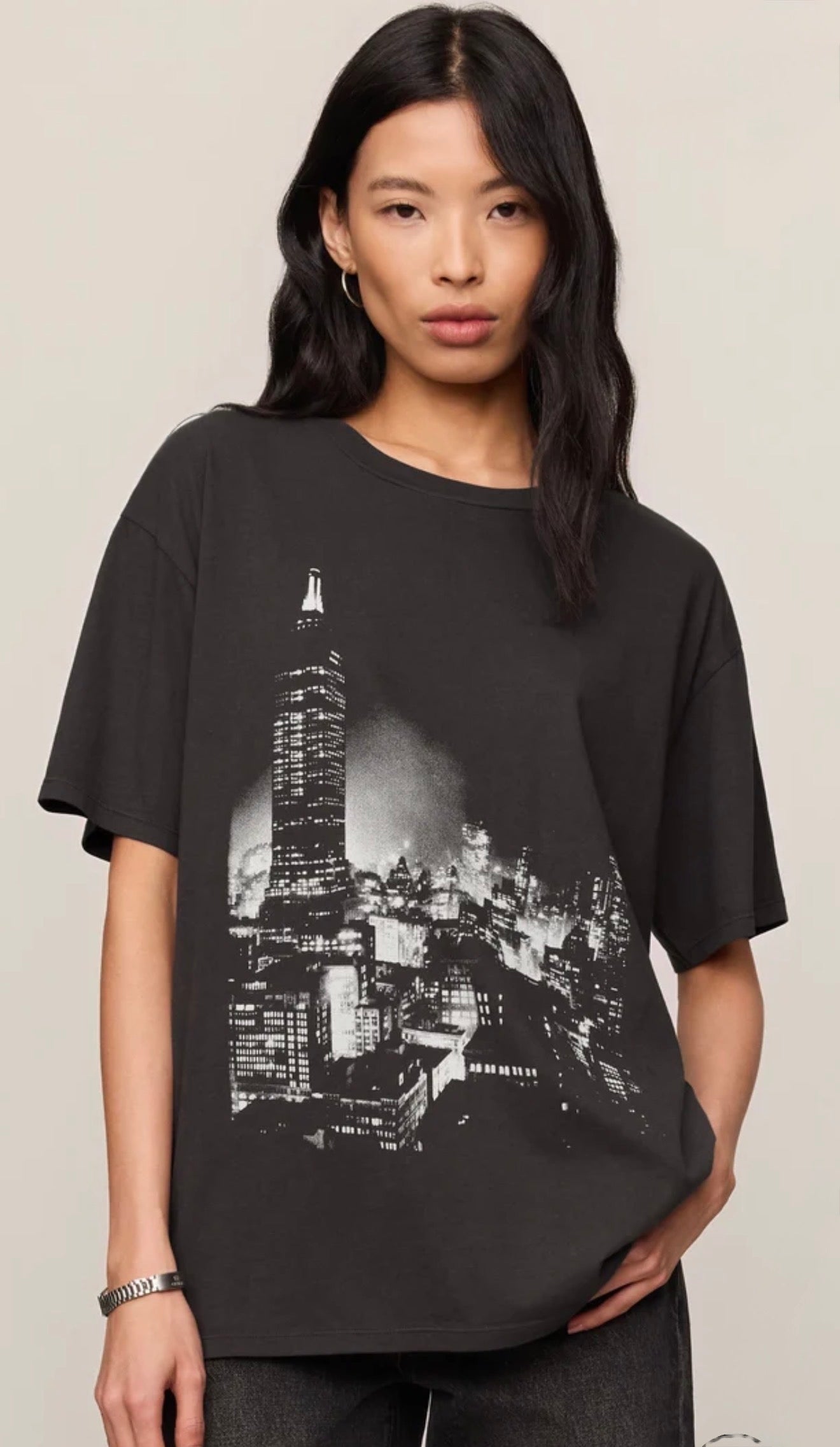 WISHES CITY TEE - Black Sand-Casual Tops- Hometown Style HTS, women's in store and online boutique located in Ingersoll, Ontario