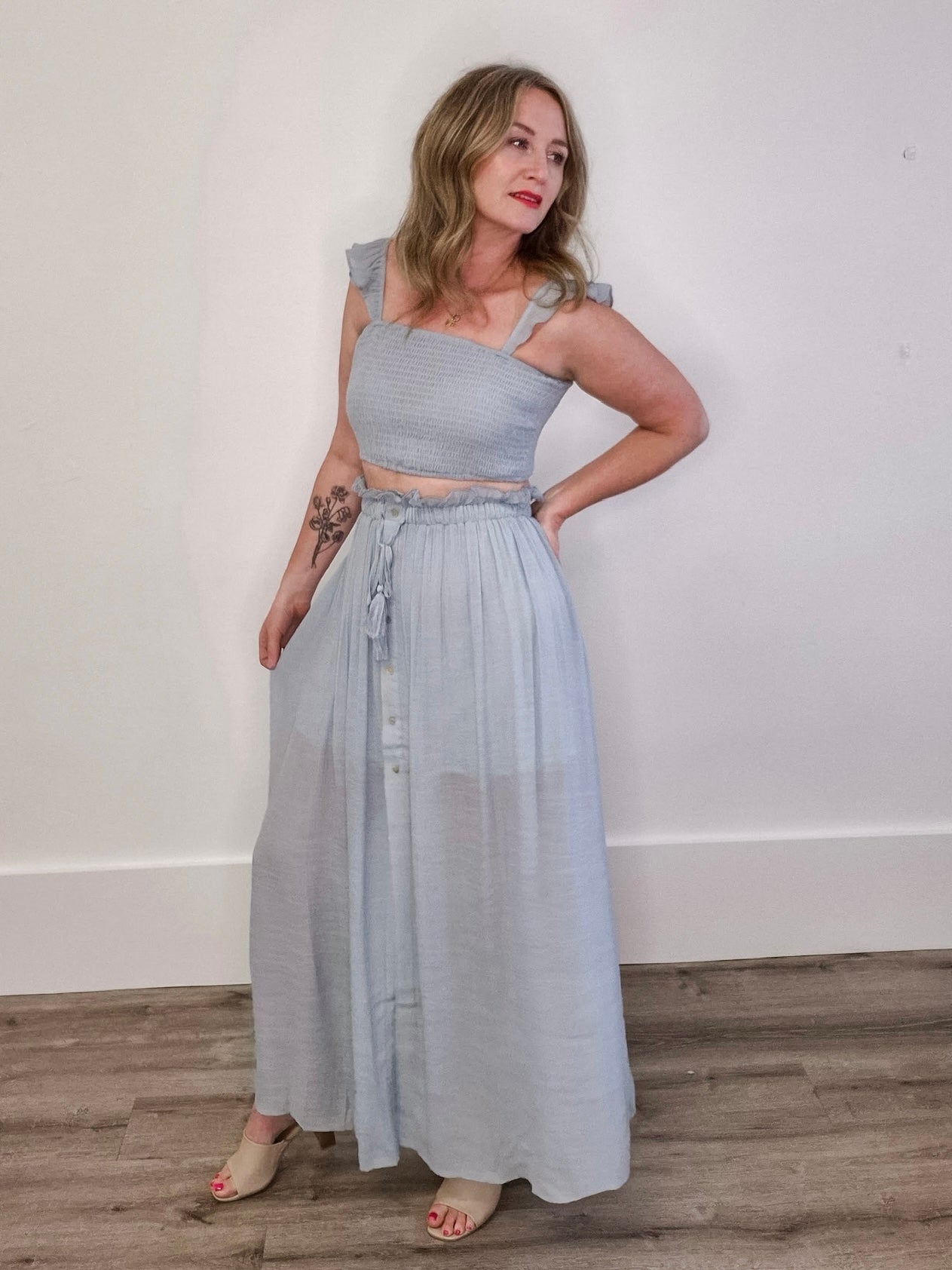 Two Piece Set - Aqua-set- Hometown Style HTS, women's in store and online boutique located in Ingersoll, Ontario