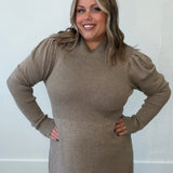 NONINA DRESS 2 - Caribou Melange-Casual Dresses- Hometown Style HTS, women's in store and online boutique located in Ingersoll, Ontario