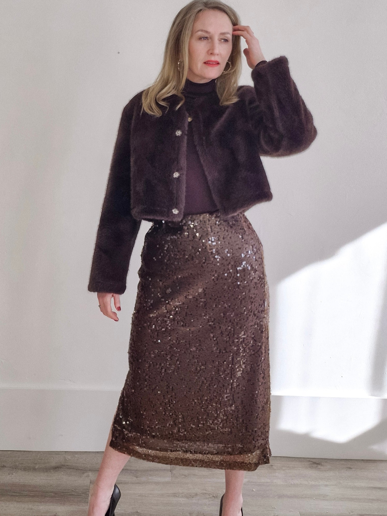 Jemmy Jacket - Black Coffee-Coat & Jackets- Hometown Style HTS, women's in store and online boutique located in Ingersoll, Ontario