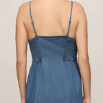 ANGEL EYES DENIM MINI DRESS-Casual Dresses- Hometown Style HTS, women's in store and online boutique located in Ingersoll, Ontario