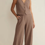 ANDRE WIDE LEG PANT - Milk Shake-Bottoms- Hometown Style HTS, women's in store and online boutique located in Ingersoll, Ontario