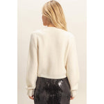 Sparkly Bow Cardigan - Cream-cardigan- Hometown Style HTS, women's in store and online boutique located in Ingersoll, Ontario