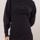 Two Piece Dress Set - Black-dress- Hometown Style HTS, women's in store and online boutique located in Ingersoll, Ontario