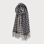 Houndstooth Pattern Scarf-Accessories- Hometown Style HTS, women's in store and online boutique located in Ingersoll, Ontario