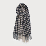 Houndstooth Pattern Scarf-Accessories- Hometown Style HTS, women's in store and online boutique located in Ingersoll, Ontario