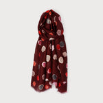 Lightweight Multi Dots Print Scarf-Accessories- Hometown Style HTS, women's in store and online boutique located in Ingersoll, Ontario