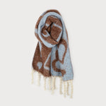 LARGE &WARM HEART PRINT SCARF WITH TASSELS-scarf- Hometown Style HTS, women's in store and online boutique located in Ingersoll, Ontario