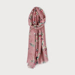 LIGHTWEIGHT FLOWER PRINT SCARF WITH A TOUCH OF LUREX-Accessories- Hometown Style HTS, women's in store and online boutique located in Ingersoll, Ontario
