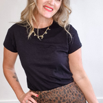 Modern Slub Tee - Black-tee- Hometown Style HTS, women's in store and online boutique located in Ingersoll, Ontario
