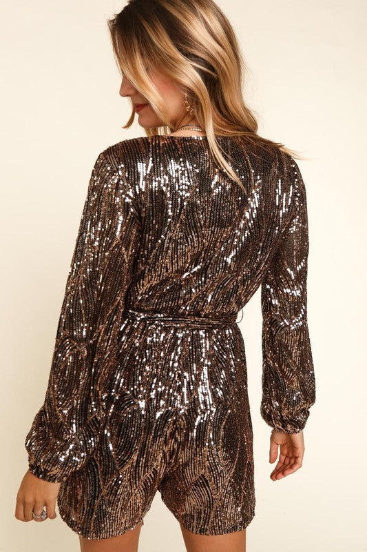 Sequin Romper-Jumpsuits & Rompers- Hometown Style HTS, women's in store and online boutique located in Ingersoll, Ontario