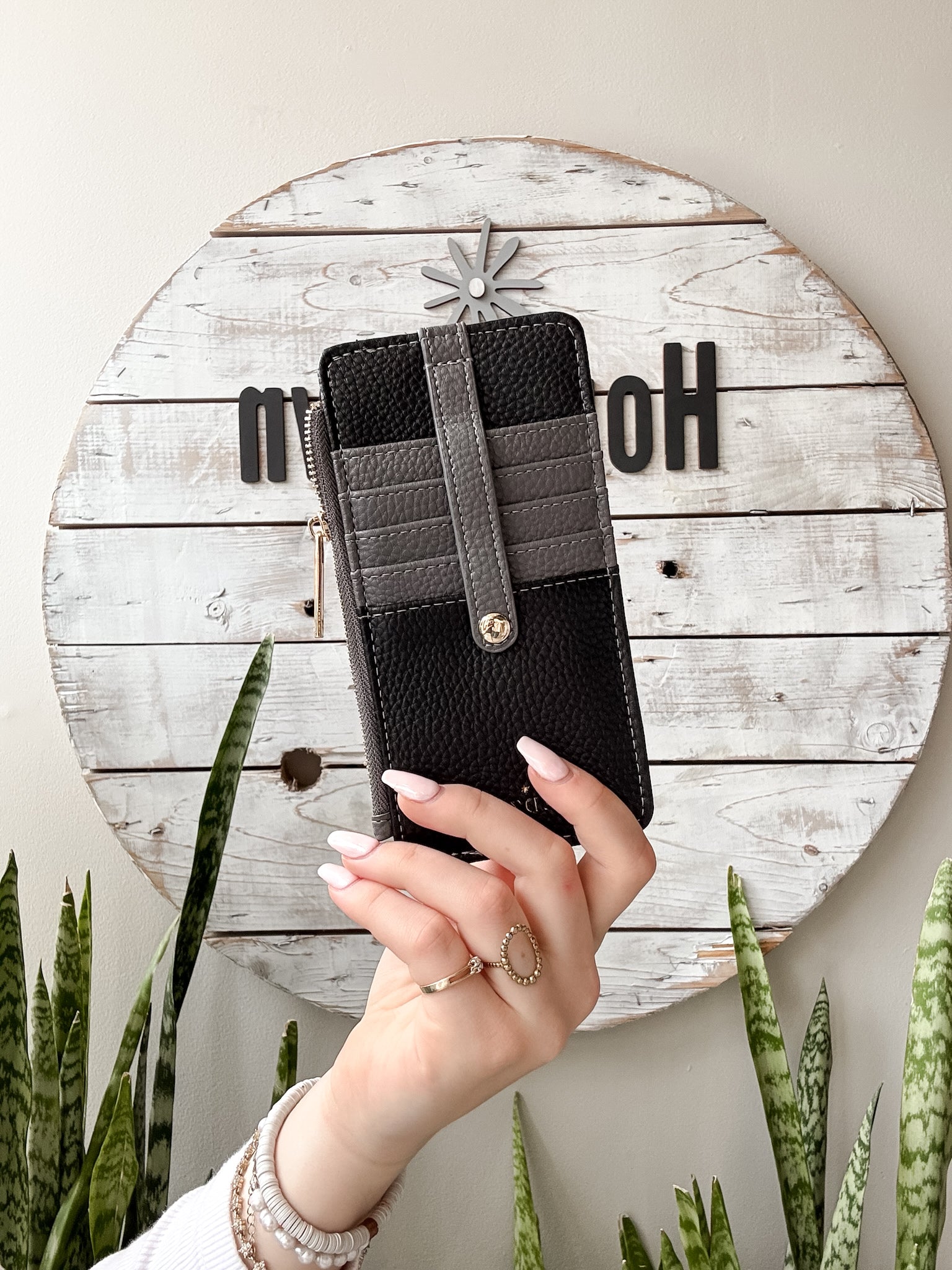 Essentials Only -Zippered Wallet-wall- Hometown Style HTS, women's in store and online boutique located in Ingersoll, Ontario