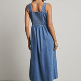 Denim Midi Dress-Casual Dresses- Hometown Style HTS, women's in store and online boutique located in Ingersoll, Ontario