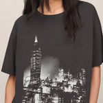 WISHES CITY TEE - Black Sand-Casual Tops- Hometown Style HTS, women's in store and online boutique located in Ingersoll, Ontario