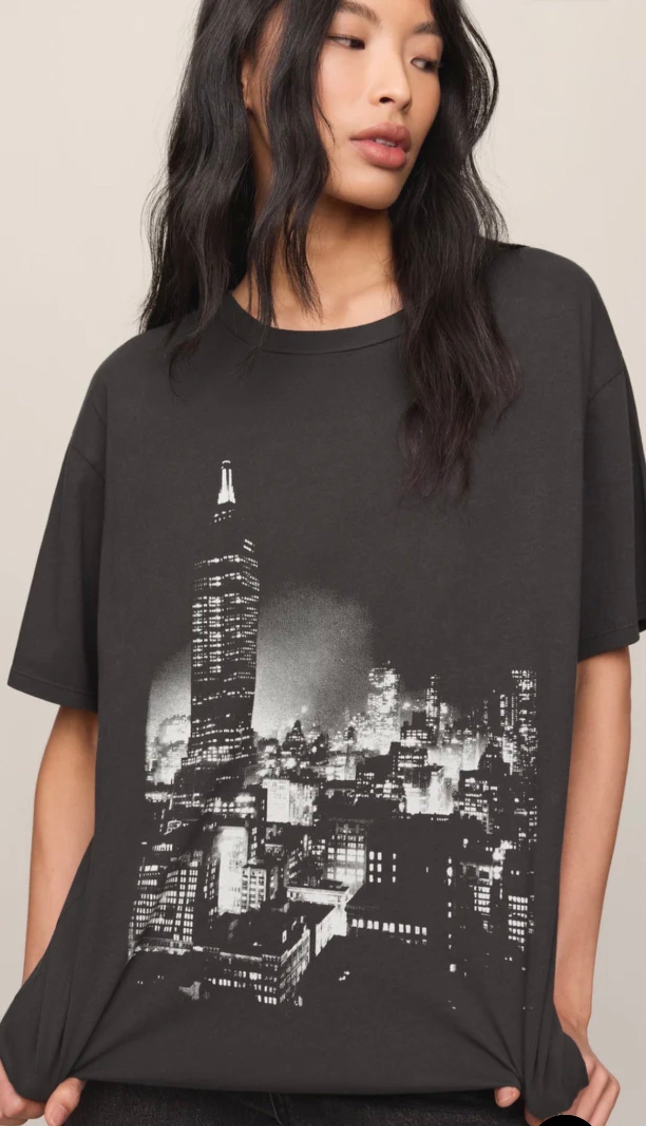 WISHES CITY TEE - Black Sand-Casual Tops- Hometown Style HTS, women's in store and online boutique located in Ingersoll, Ontario