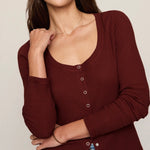 ALBANY WAFFLE BUTTON UP TOP-Casual Tops- Hometown Style HTS, women's in store and online boutique located in Ingersoll, Ontario