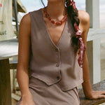 NOELLE JERSEY TOP - Perfectly Taupe-Casual Tops- Hometown Style HTS, women's in store and online boutique located in Ingersoll, Ontario