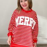 "Merry" Stripe Lounge Set-set- Hometown Style HTS, women's in store and online boutique located in Ingersoll, Ontario