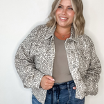 Muted Leopard Denim Jacket-Coat & Jackets- Hometown Style HTS, women's in store and online boutique located in Ingersoll, Ontario