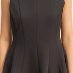 Sleeveless Flared Hemline Dress - Black-Special Occasion Dress- Hometown Style HTS, women's in store and online boutique located in Ingersoll, Ontario