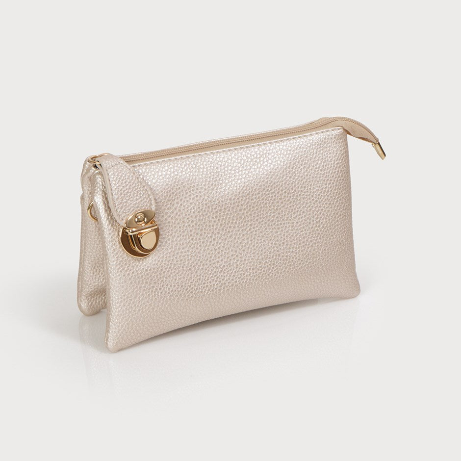 Crossbody Bag with Multi Pockets and Removable Adjustable Strap and Wristlet-Accessories- Hometown Style HTS, women's in store and online boutique located in Ingersoll, Ontario
