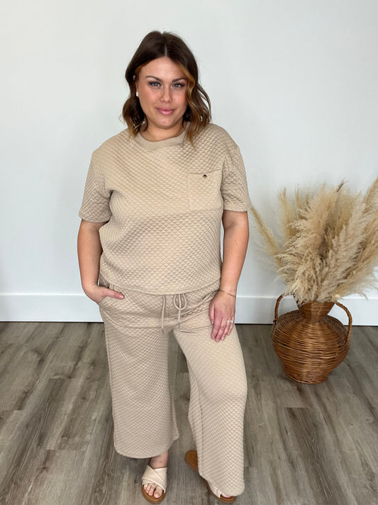 Textured Straight Leg Pants - Coco-Pants- Hometown Style HTS, women's in store and online boutique located in Ingersoll, Ontario