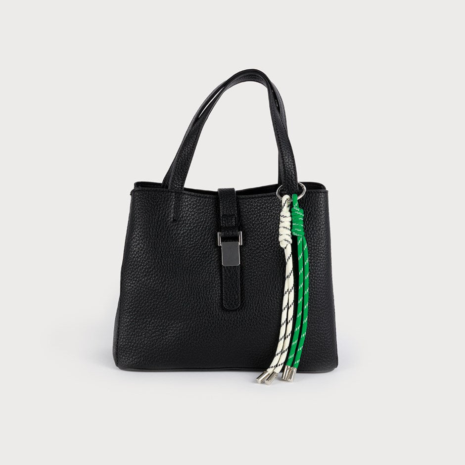 SMALL BAG WITH HANDLES AND NAUTICAL CORD-Accessories- Hometown Style HTS, women's in store and online boutique located in Ingersoll, Ontario