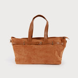 LARGE FAUX SUEDE BAG WITH BELT AND LARGE HANDLES TWO SIZES OPTIONS WITH ZIP-Accessories- Hometown Style HTS, women's in store and online boutique located in Ingersoll, Ontario