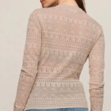 AVERY SWEATER TOP - Cream-Blouses- Hometown Style HTS, women's in store and online boutique located in Ingersoll, Ontario