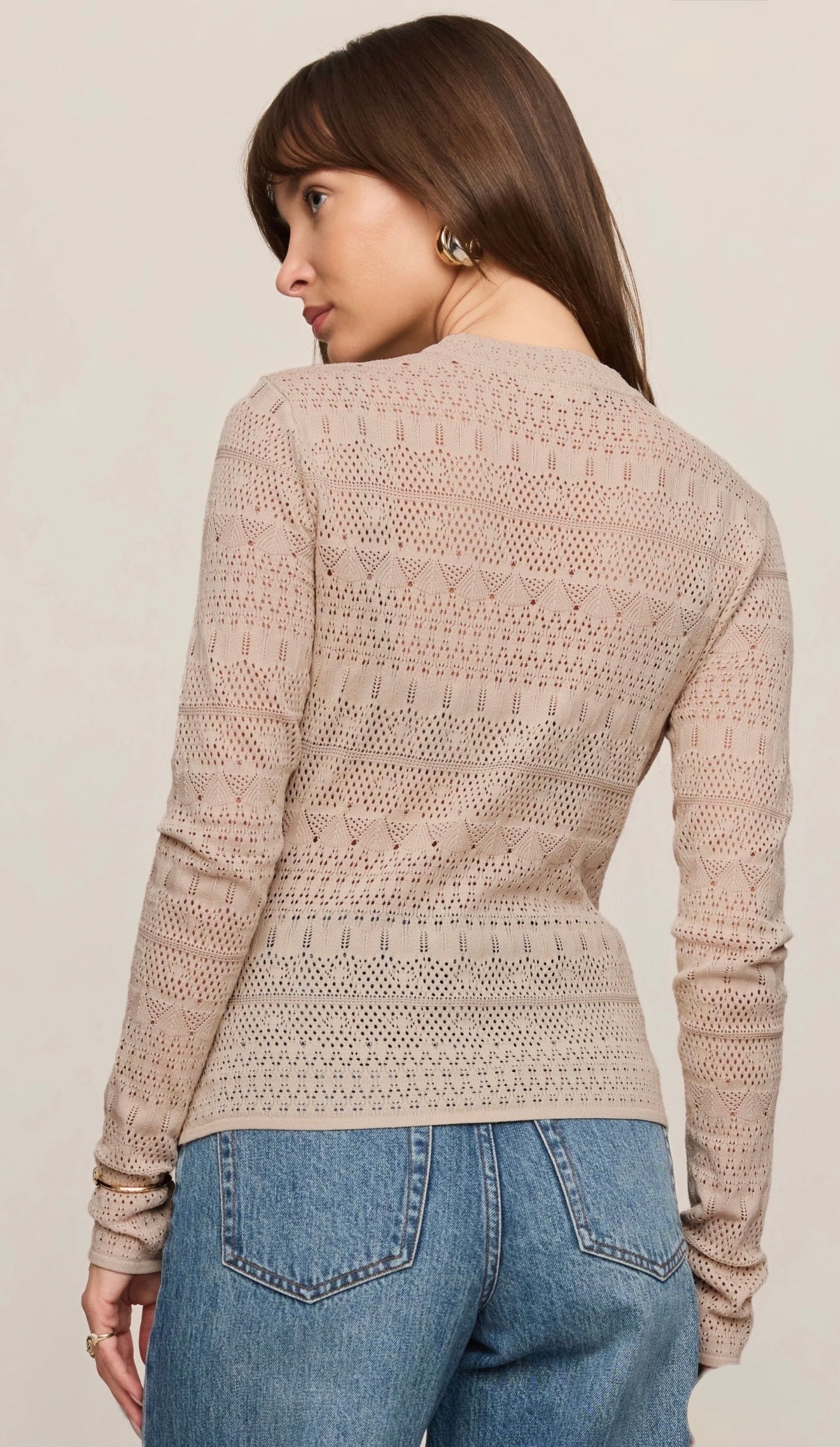 AVERY SWEATER TOP - Cream-Blouses- Hometown Style HTS, women's in store and online boutique located in Ingersoll, Ontario